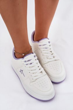 Moteriški sportbačiai Big Star RR274A245 HI-POLY SYSTEM Baltos-Violetinės