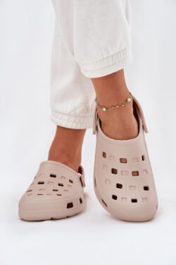 Moterims skirti "Lemigo" 806 putplasčio šlepetės, smėlio spalvos