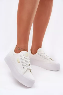 Moteriški platforminiai sportbačiai Lee Cooper LCW-25-31-3450L balti