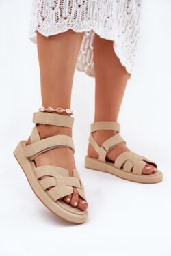 Moterims basutės su lipukais Smėlio spalvos Uvissa