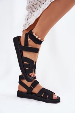 Moteriškos basutės su velcro juoda Uvissa