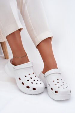 Moteriškos "Foam" šlepetės ant masyvaus pado "Big Star" RR274A119 White