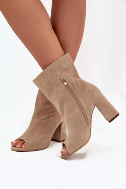 Samaniniai aulinukai atvirais pirštukais, smėlio spalvos Zazoo 3830