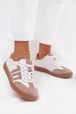 Moteriški odiniai sportbačiai Vinceza 79557 Balti-Smėlio