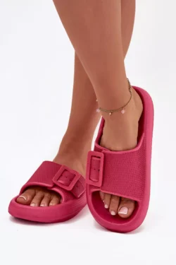 Moteriškos platformos basutės su sagtimi Big Star RR274A583 Fuksija