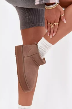 Samaniniai sniego batai moterims ant platformos Vinceza 97962 smėlio spalvos