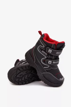 Šilti vaikiški sniegbačiai traperiai BIG STAR SHOES OO374049 juodi