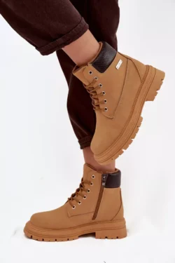 Silti moteriški žygio batai su užtrauktuku Camel Selinda