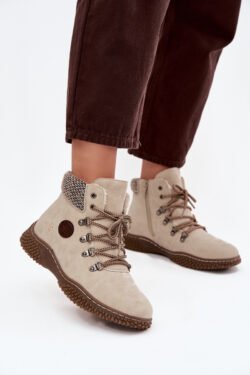 Izoliuoti Trapper Batai Moteriški Šviesiai Smėlio Spalvos Zenaya