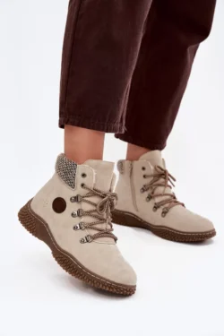 Izoliuoti Trapper Batai Moteriški Šviesiai Smėlio Spalvos Zenaya