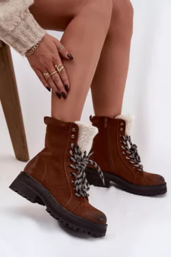 Moterų žygio batai pagaminti iš ekologiškos odos Camel Bellora