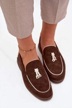 Mokasinai moteriški Eco Suede rudieji Darwen