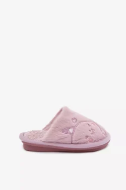 Vaikiškos šlepetės su violetiniu kailiu Norene