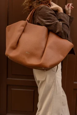 Didelis moteriškas krepšys Shopper Big Star SS574006 Camel