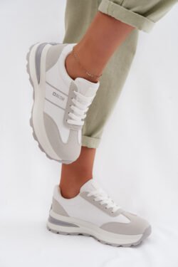 Moteriški sportiniai bateliai „Big Star TT274879 HI-POLY SYSTEM“ balti-pilki