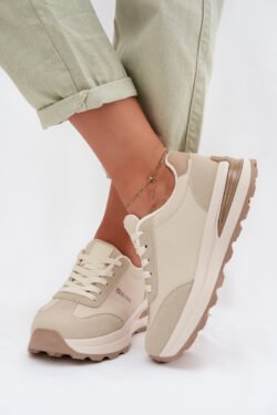 Moteriški sportiniai bateliai „Big Star TT274876 HI-POLY SYSTEM“ smėlio spalvos