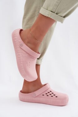 Moteriški putų Chodaki šlepetės Big Star TT274A080 rožinės spalvos