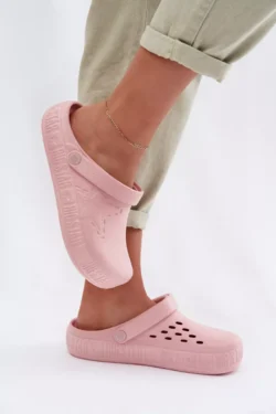 Moteriški putų Chodaki šlepetės Big Star TT274A080 rožinės spalvos