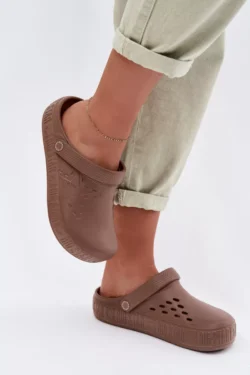 Moteriški putų Chodaki šlepetės Big Star TT274A085 Rudos