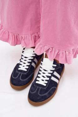 Zazoo N1068 Suede Low moteriški sportiniai bateliai, tamsiai mėlyni