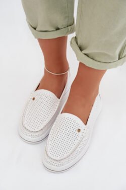 Moteriški odiniai mokasinai S.Barski GR61-5980 Balti