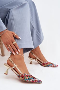 Moteriški Plecione kulniniai sandalai, įvairiaspalviai Selinae