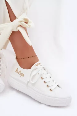 Lee Cooper LCW-26-44-4482 balti sportiniai bateliai ant platformos