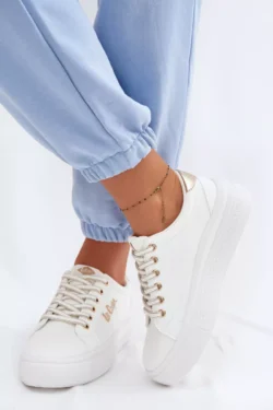 Moteriški Lee Cooper platforminiai sportbačiai LCW-26-44-4478 balti