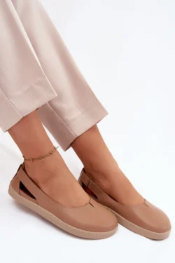 Odinės „barefoot“ balerinos Zazoo 10217 Cappucino