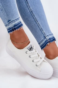 Moteriški platforminiai sportiniai bateliai LEE ISLA C WOMEN LOW 50261002.1FG balti