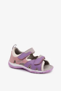 Odiniai sandalai mergaitėms Bartek 84413-85 violetiniai