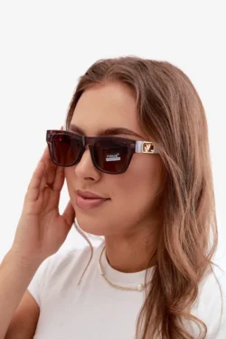 Moteriški akiniai nuo saulės su UV filtru, pilki