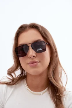 Boto moteriški saulės akiniai su UV filtru, juodi