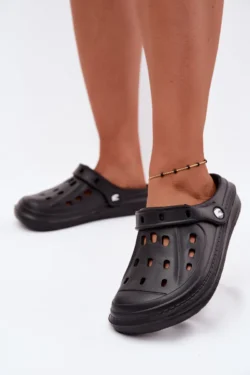Moteriškos putplasčio klumpės Black Cobble