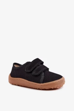 Vaikiškos barefoot šlepetės Froddo Canvas G1700440-19, juodos