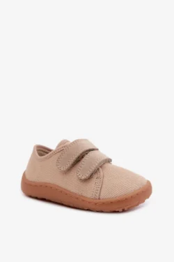 Vaikiškos barefoot šlepetės Froddo Canvas G1700440-22, smėlio spalvos