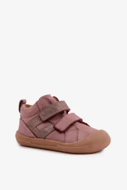 Odiniai barefoot aulinukai vaikams FRODDO G2130380-3, purvinai rožinės spalvos