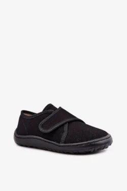 Vaikiškos berniukų šlepetės su lipduku, barefoot Froddo G1700438-15, juodos