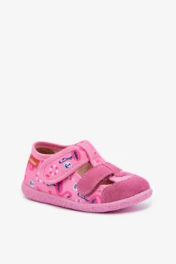 Vaikiškos Milami šlepetės su lipduku „Pink Flamingos Reathiana“