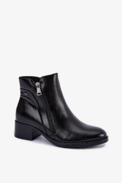 Juodi pašiltinti aulinukai su blokiniu kulnu Merseline