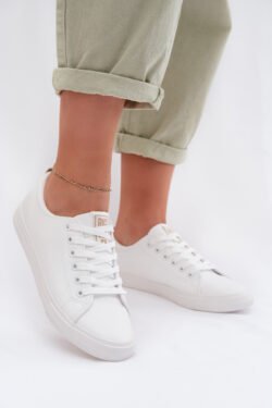 Moteriški ekologiški odiniai sportiniai bateliai „Big Star“ TT274001 Balti