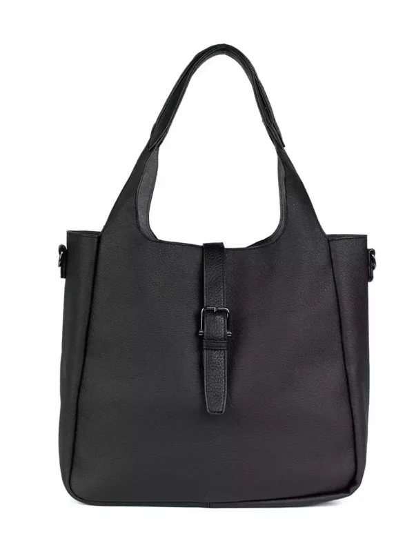 Czarna torebka shopper damska 5