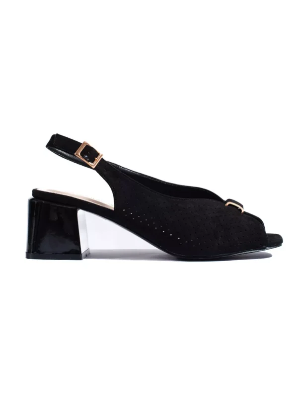 Elegantix161ki juodi smailianosiai sandalai 9