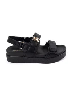 Juodi elegantiški platforminiai sandalai