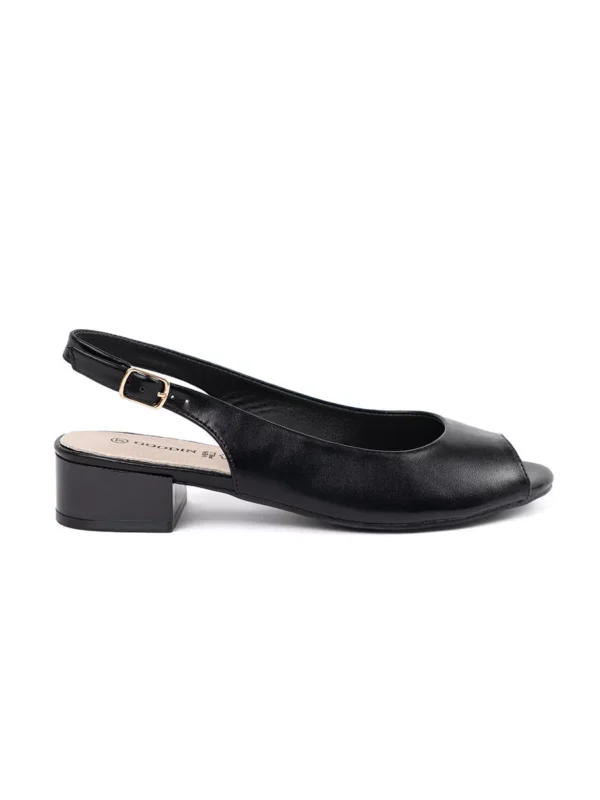 Juodi elegantix161ki x17Eemakulniai sandalai