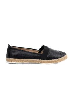 Juodos eko odos espadrilės