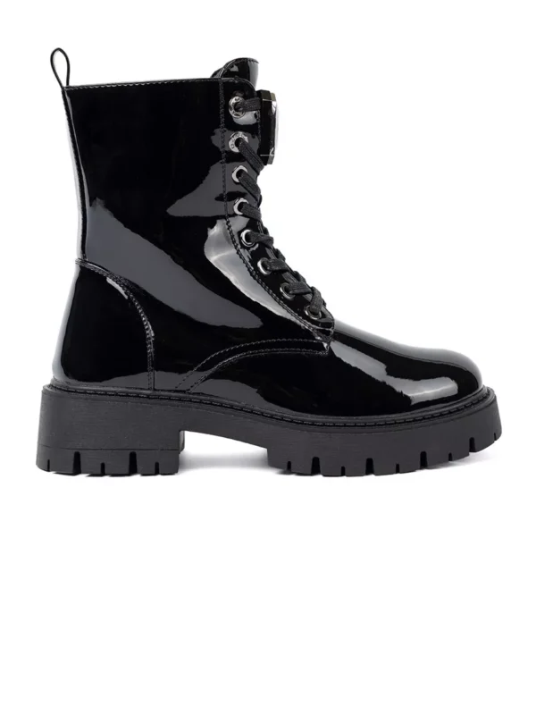 Lakuoti nx117riniuoti batai moterims juodi