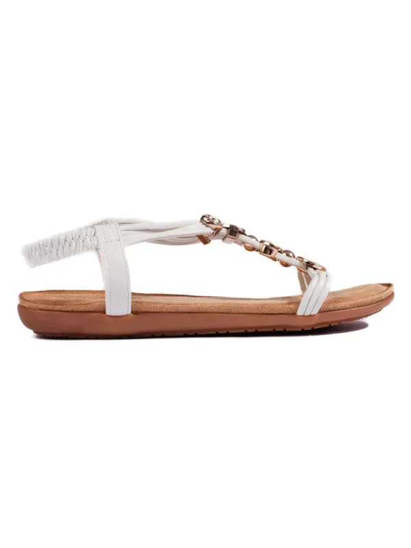 Moterix161ki balti plokx161ti lengvi sandalai 3