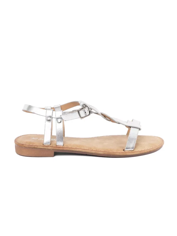 Moterix161ki sidabriniai plokx161x10Diapadx17Eiai sandalai