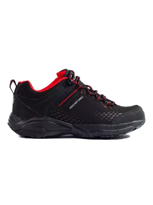 Moterix161ki trekingo batai storu padu DK juodos ir raudonos spalvos 3